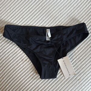 Solid & Striped Black Bikini Bottom